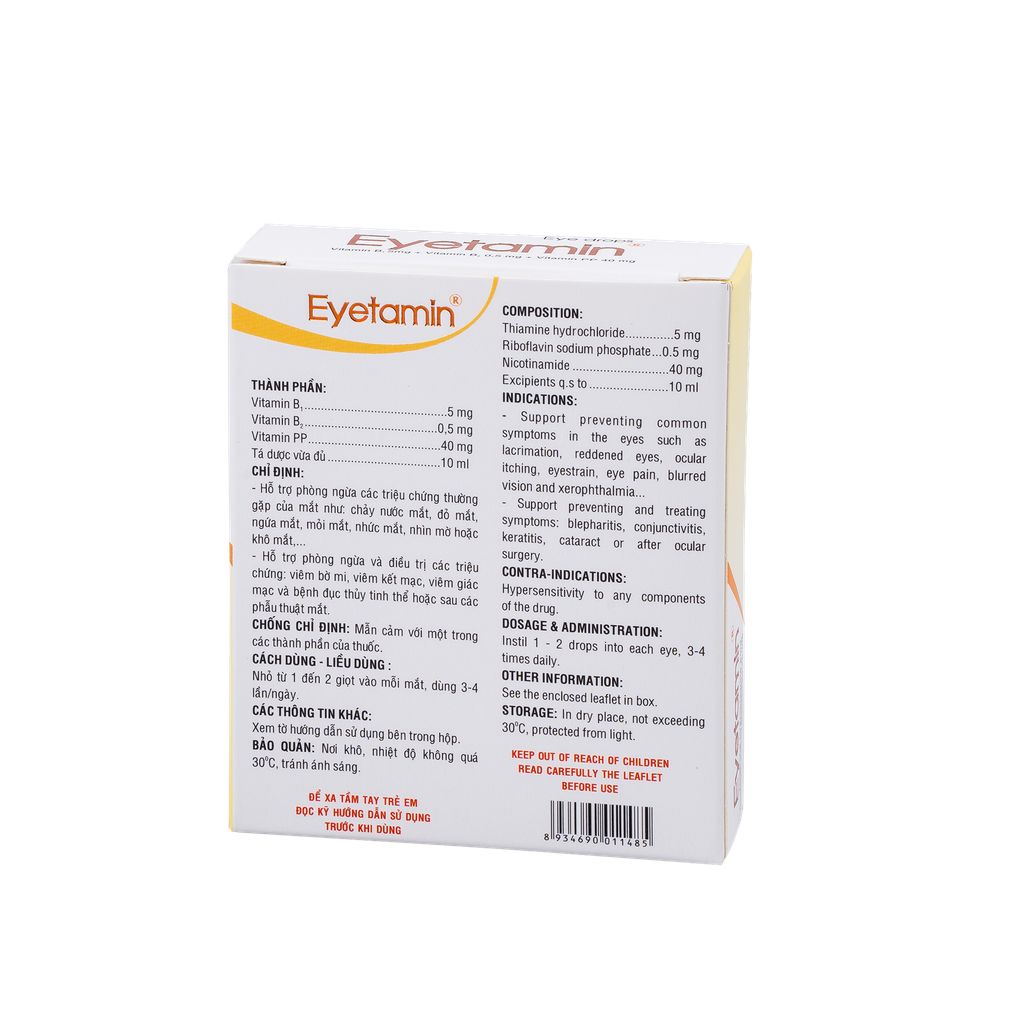 Eyetamin H/1 Hộp 1 Lọ Bidiphar