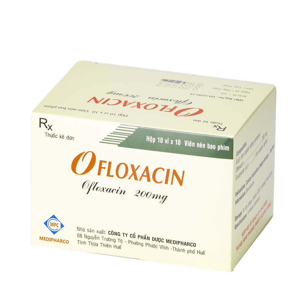 Ofloxacin 200mg Hộp x10vỉ x10 VNE