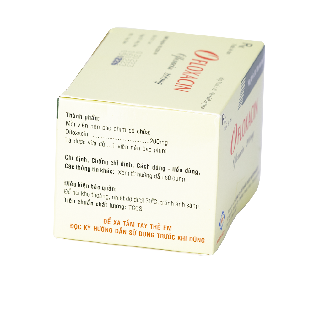 Ofloxacin 200mg Hộp x10vỉ x10 VNE