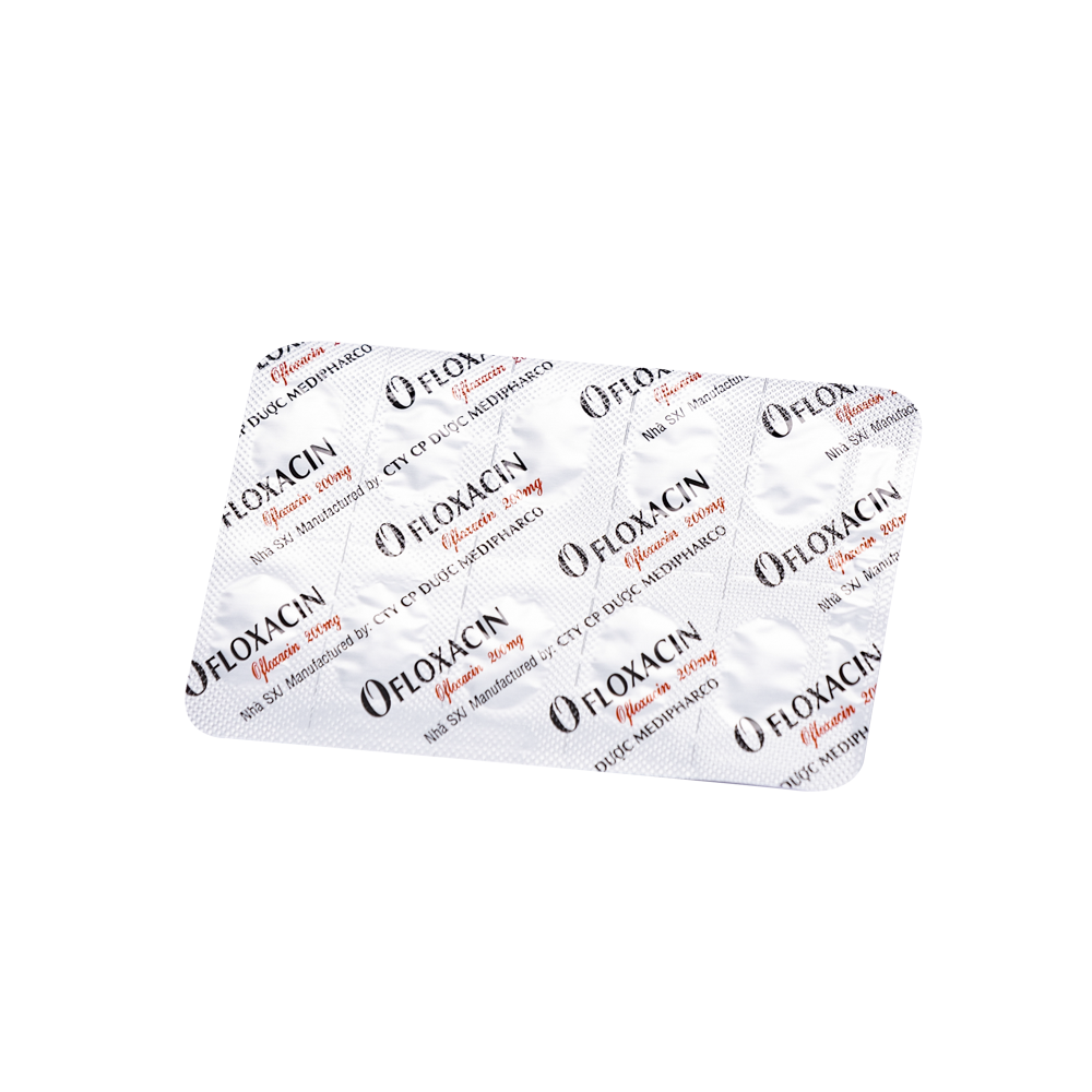 Ofloxacin 200mg Hộp x10vỉ x10 VNE