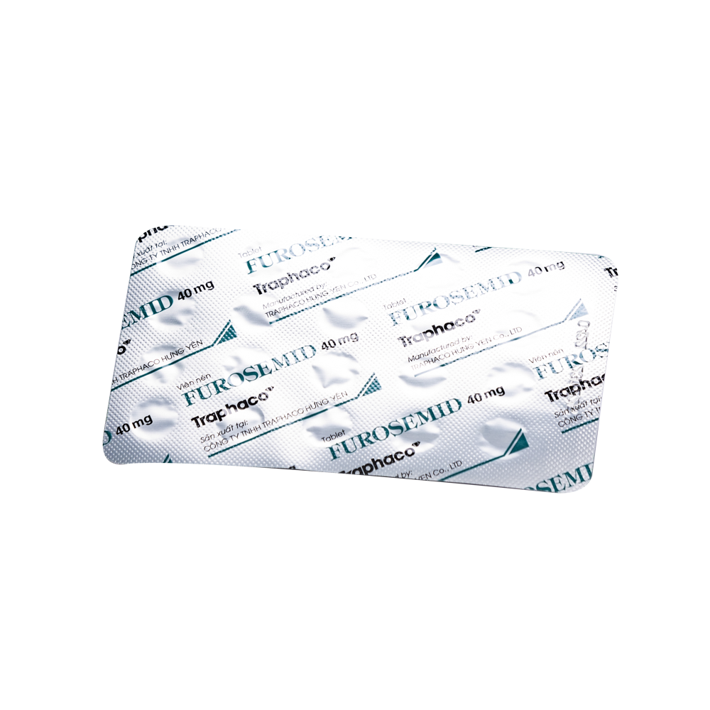 Furosemid 40mg Hộp 2 vỉ x 20 viên Traphaco