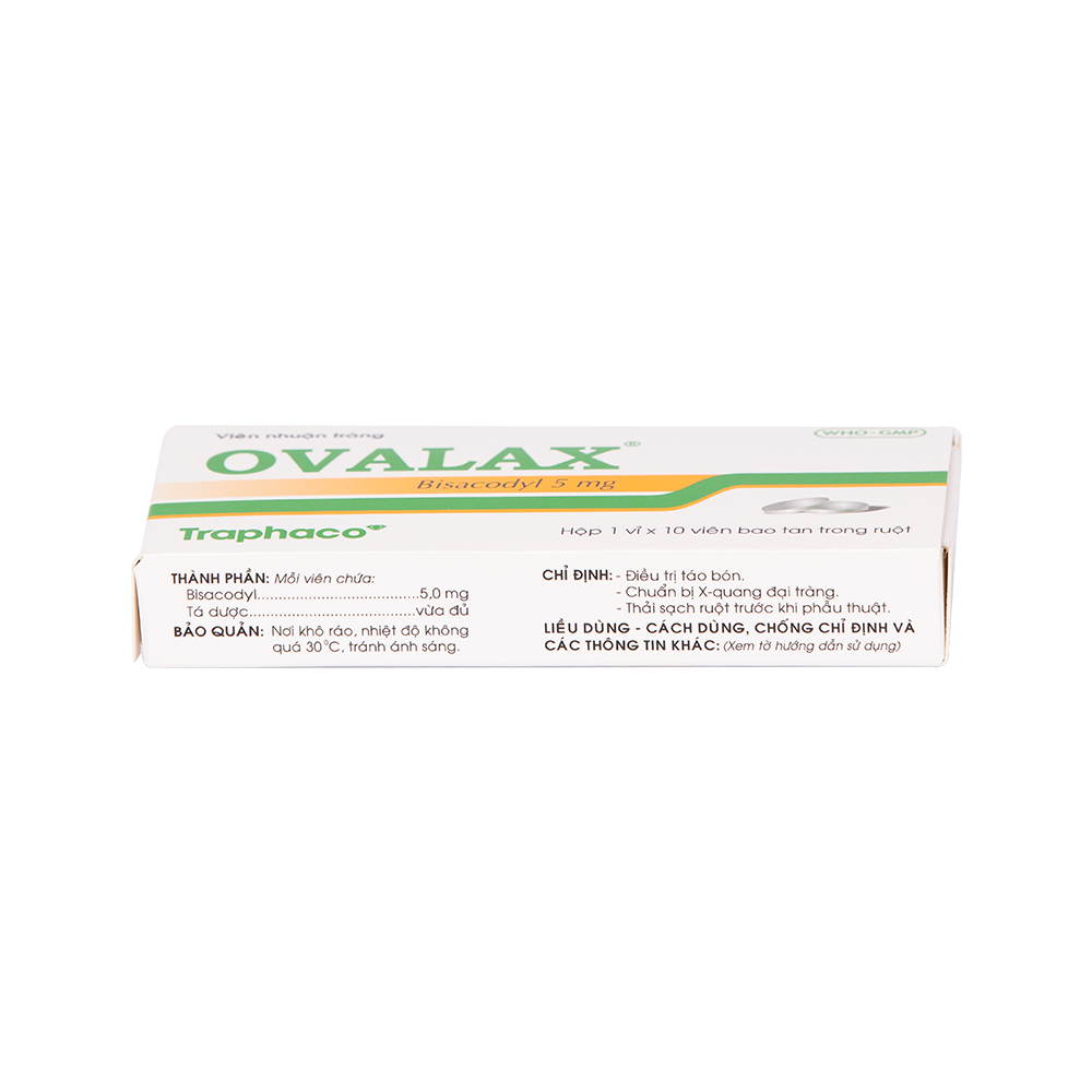Ovalax Hộp 1 vỉ x 10 viên Traphaco