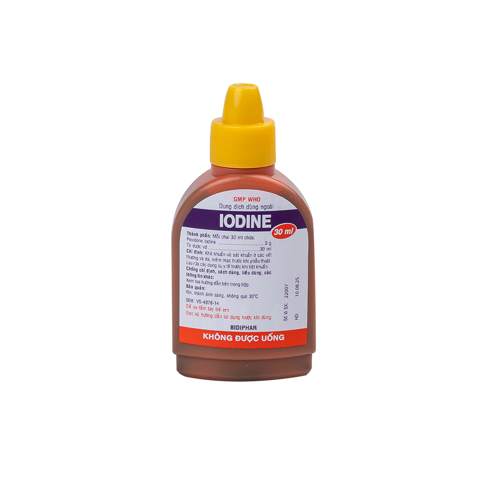 Iodine 30ml H/1 Hộp 1 Lọ Bidiphar