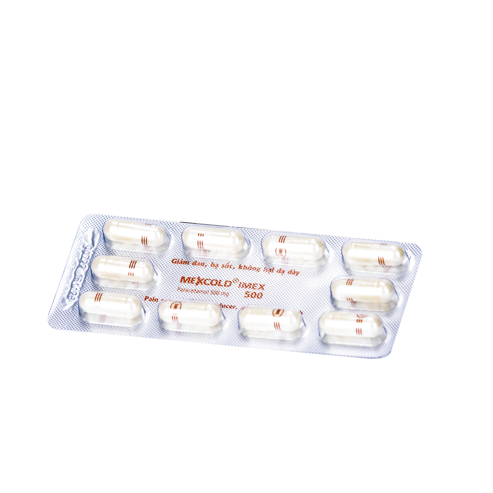 Mexcold IMEX 500 Hộp 10 vỉ x 10 viên Imexpharm