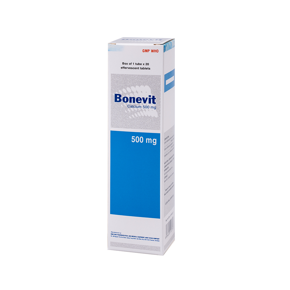Bonevit H/20 Hộp 1 tuýp x 20 viên Bidiphar