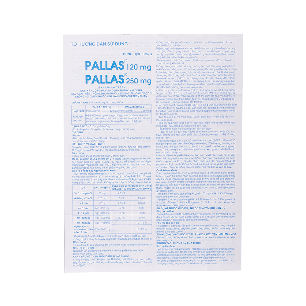 PALLAS 120 mg Hộp 1 chai 30 ml