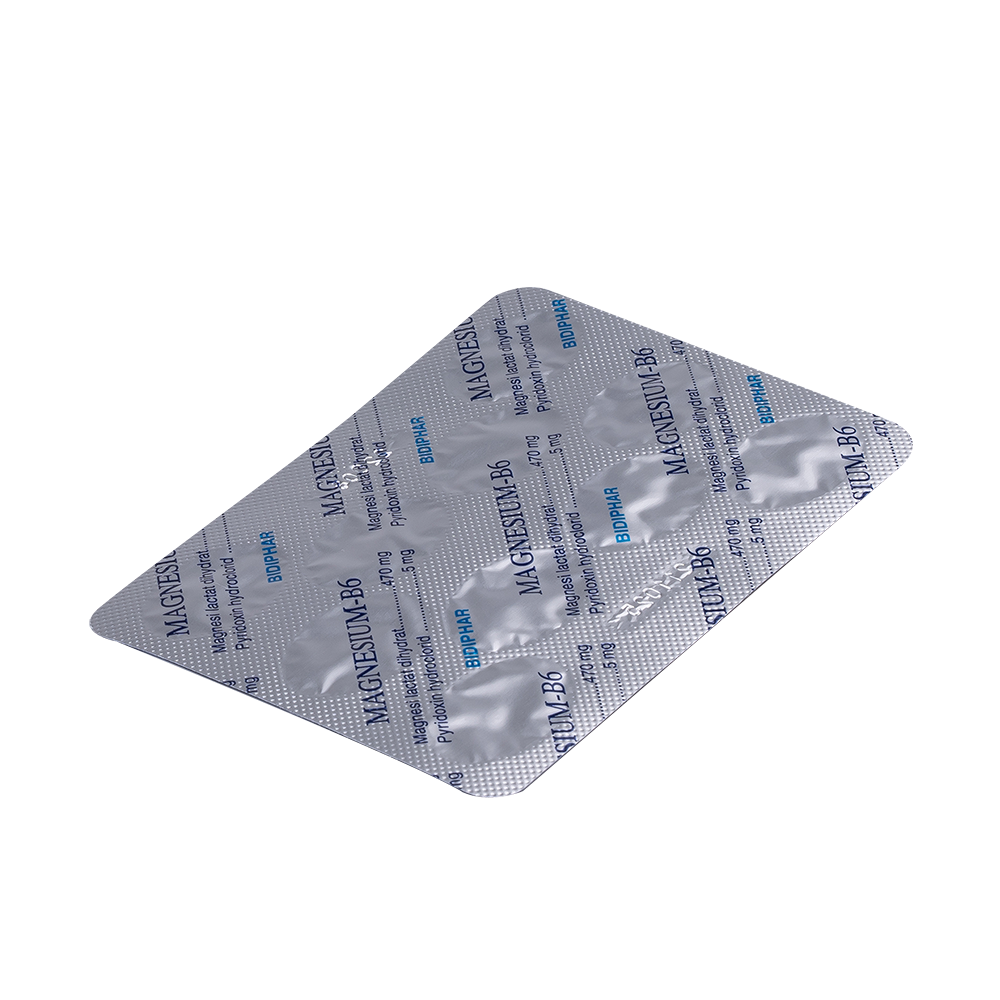 Magnesium - B6 H/50 Hộp 5 Vỉ x 10 Viên Bidiphar