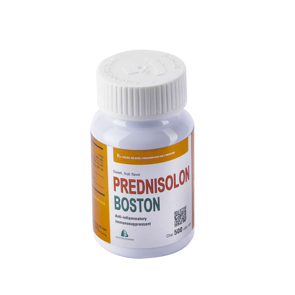PREDNISOLON BOSTON chai 500 viên nén