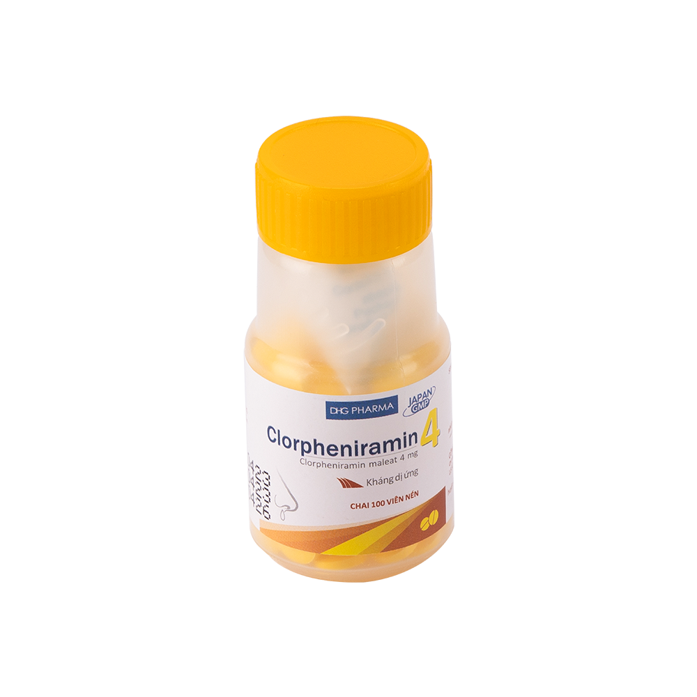 Clorpheniramin 4 Chai 100 viên DHG