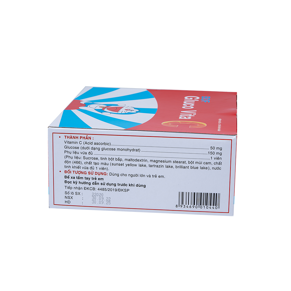 BDF GLUCO VITA C TPBVSK - BÌ/12 Hộp 60 gói Bidiphar