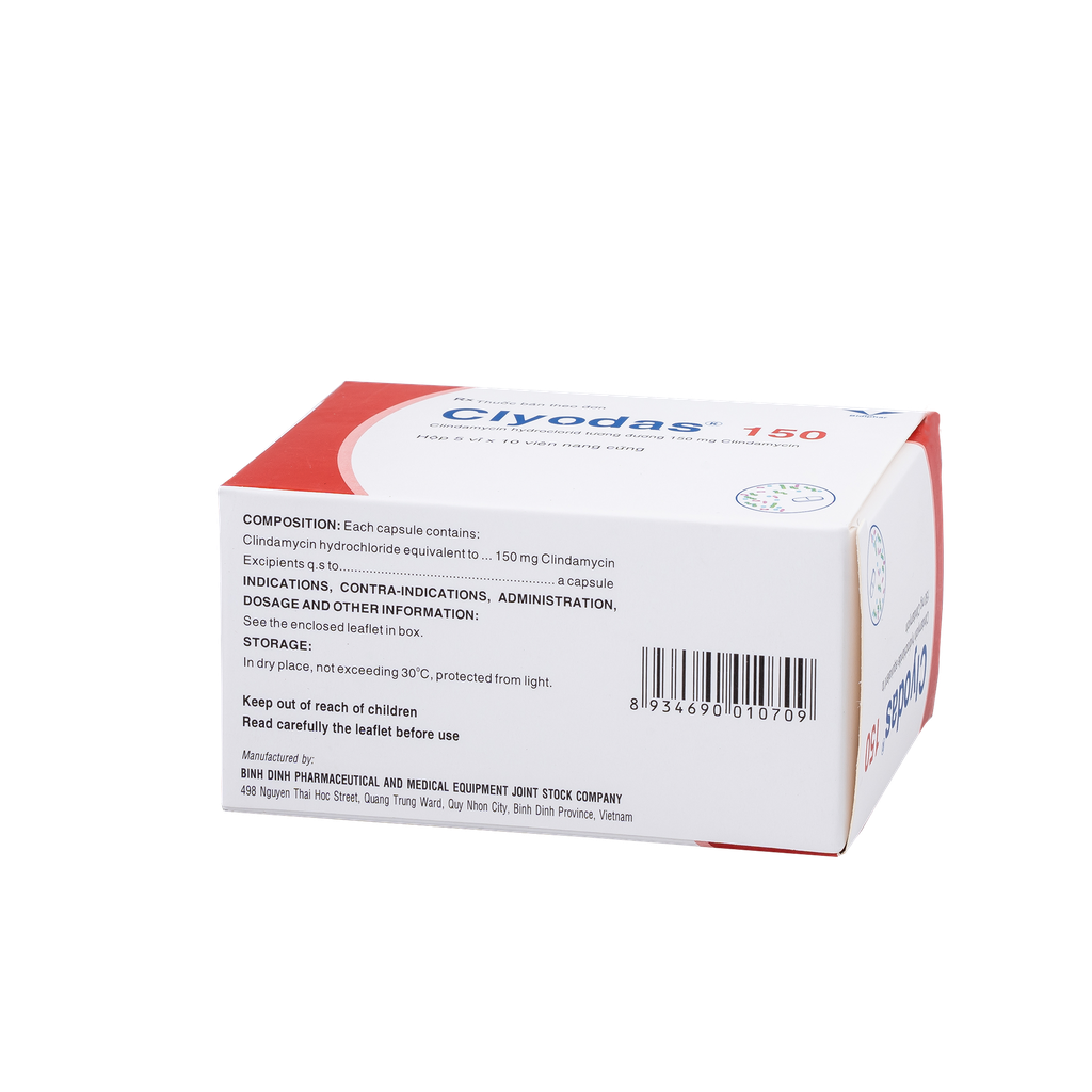 Clyodas 150 H/50 Hộp 5 Vỉ x 10 Viên Bidiphar