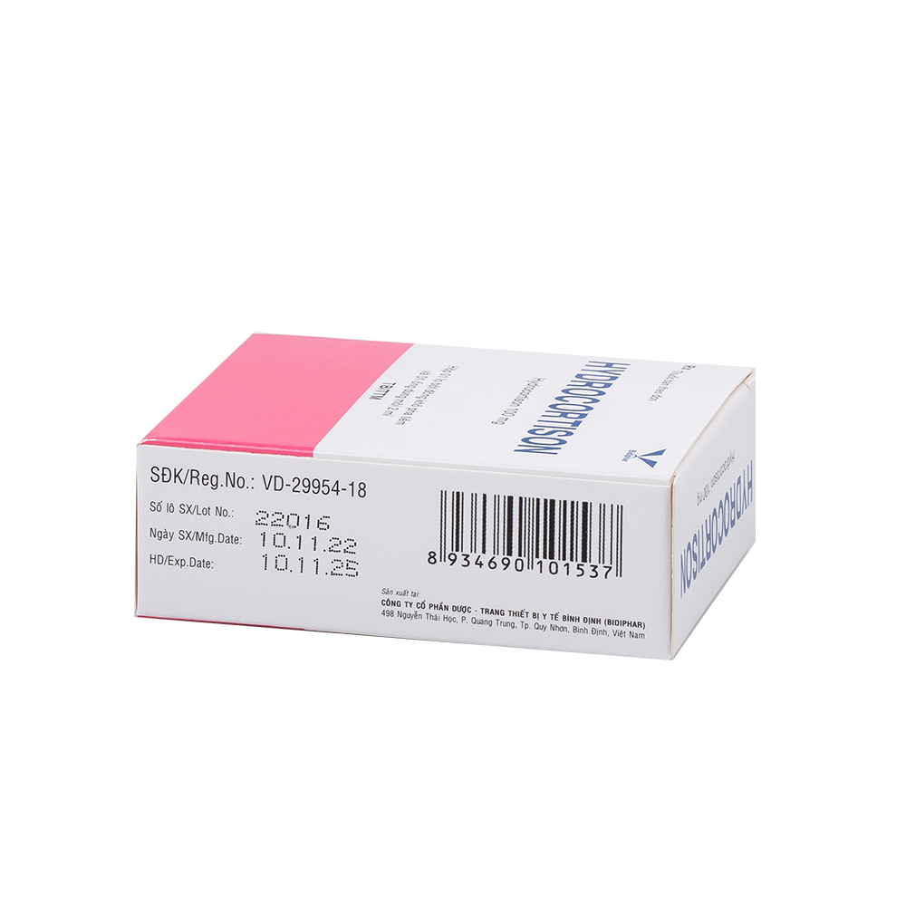Hydrocortison Hộp 1 lọ BIDIPHAR