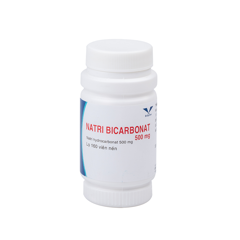 Natri bicarbonat 500mg Lọ 160 Viên BIDIPHAR