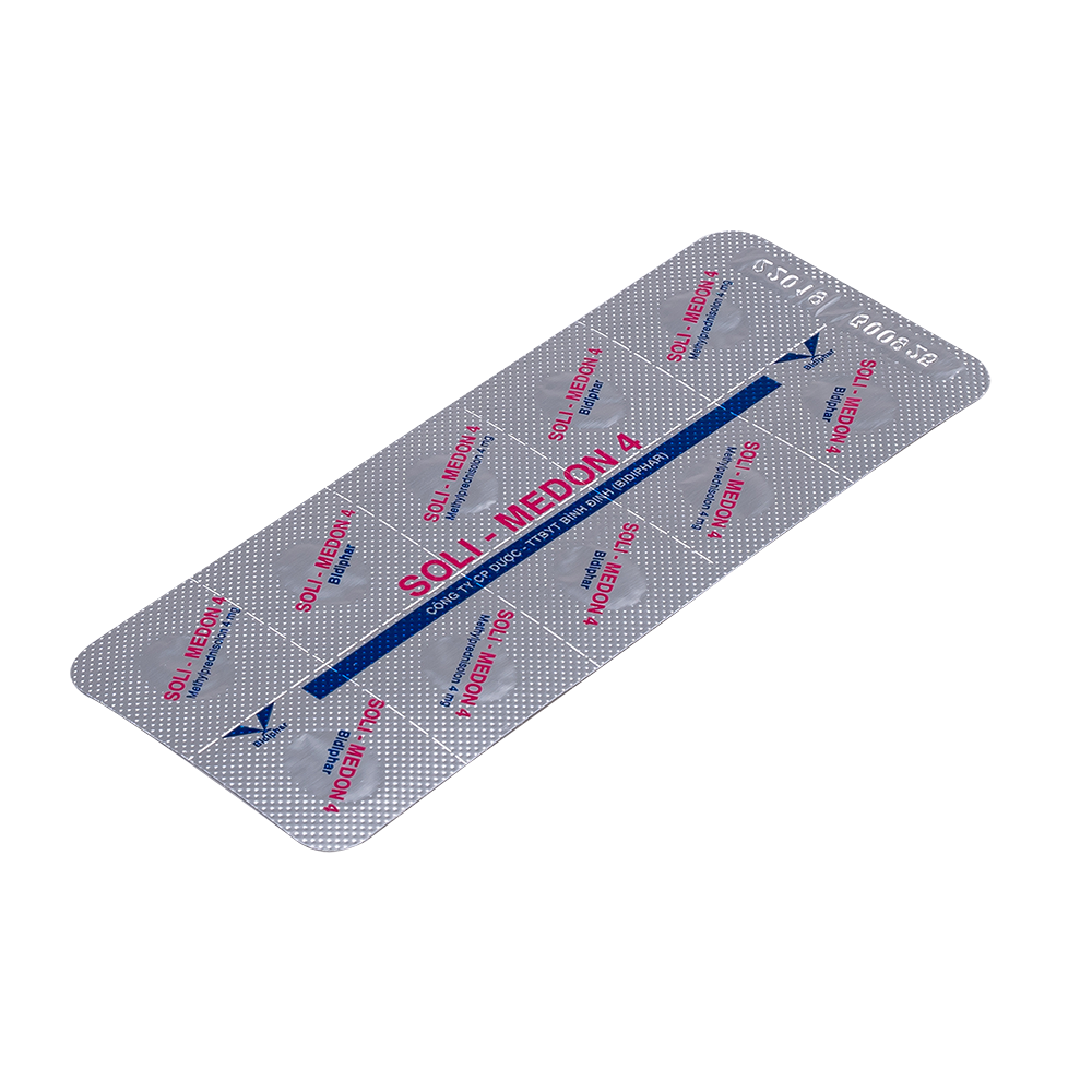 Soli-Medon 4 H/30 Hộp 3 Vỉ x 10 Viên Bidiphar