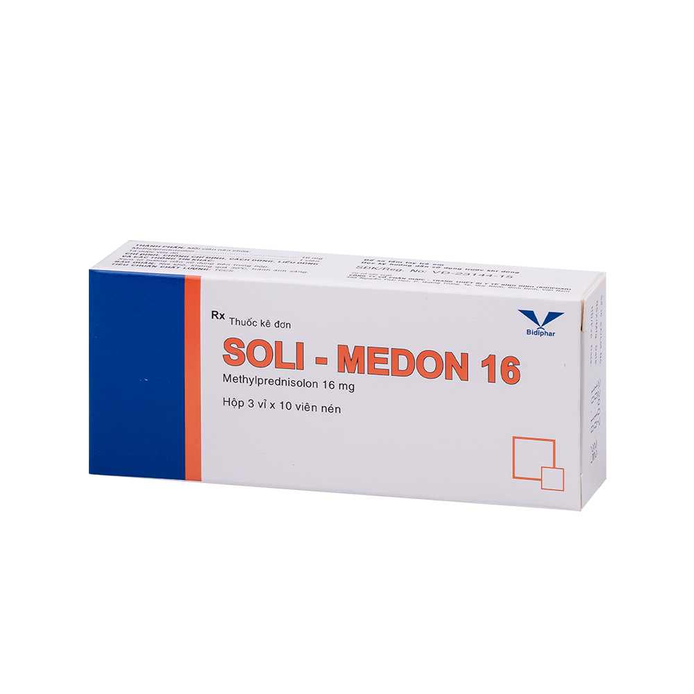 Soli-Medon 16 H/30 Hộp 3 Vỉ x 10 Viên Bidiphar