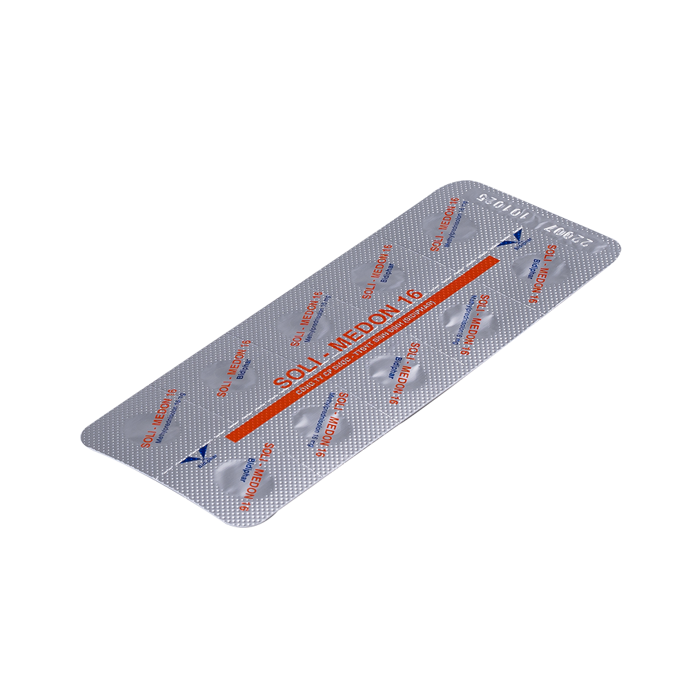 Soli-Medon 16 H/30 Hộp 3 Vỉ x 10 Viên Bidiphar