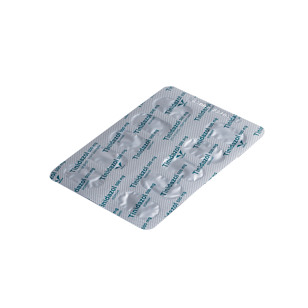 Tinidazol 500mg Hộp 2 Vỉ x 10 Viên BIDIPHAR