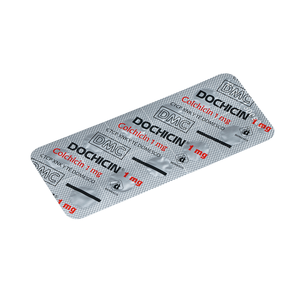 Dochicin 1 mg Hộp 2 vỉ x 10 viên Domesco