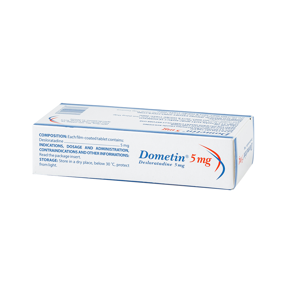 Dometin 5 mg Hộp 3 vỉ x 10 viên Domesco