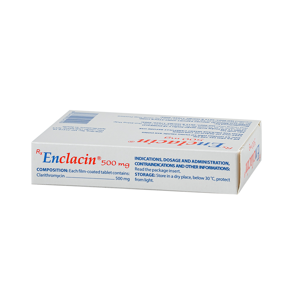 Enclacin 500mg Hộp 2 vỉ x 10 viên Domesco
