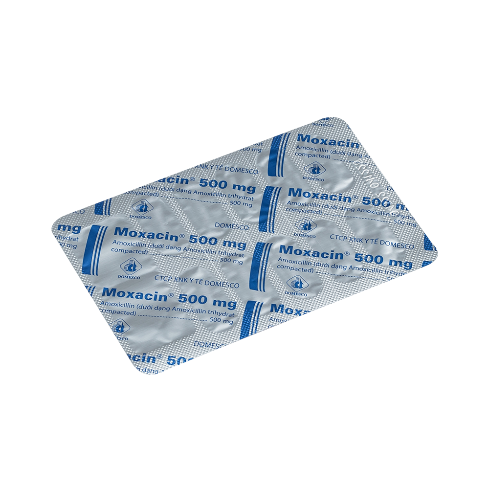 Moxacin Hộp 10 vỉ x 10 viên Domesco