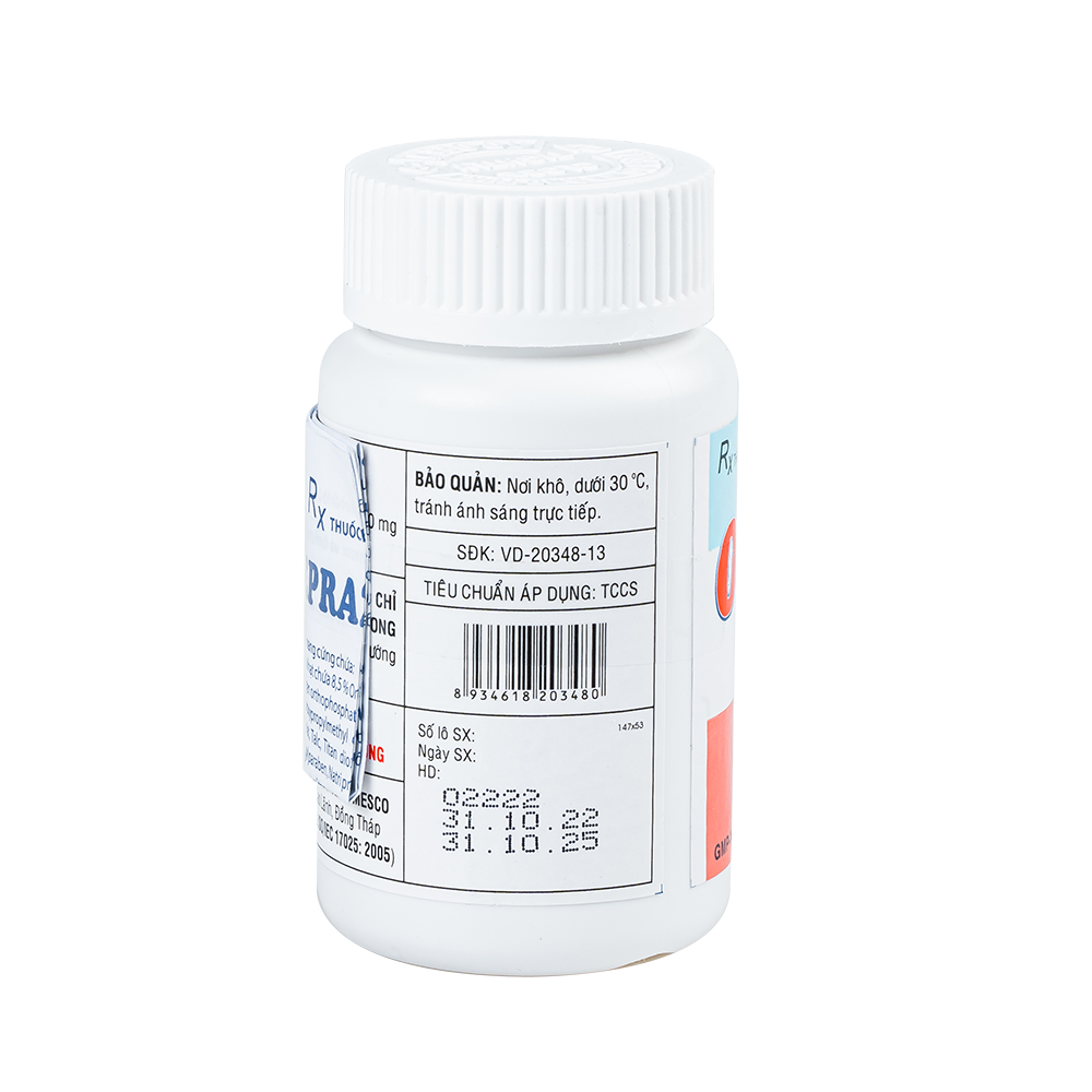 Omeprazol 20 mg Chai 100 viên Domesco