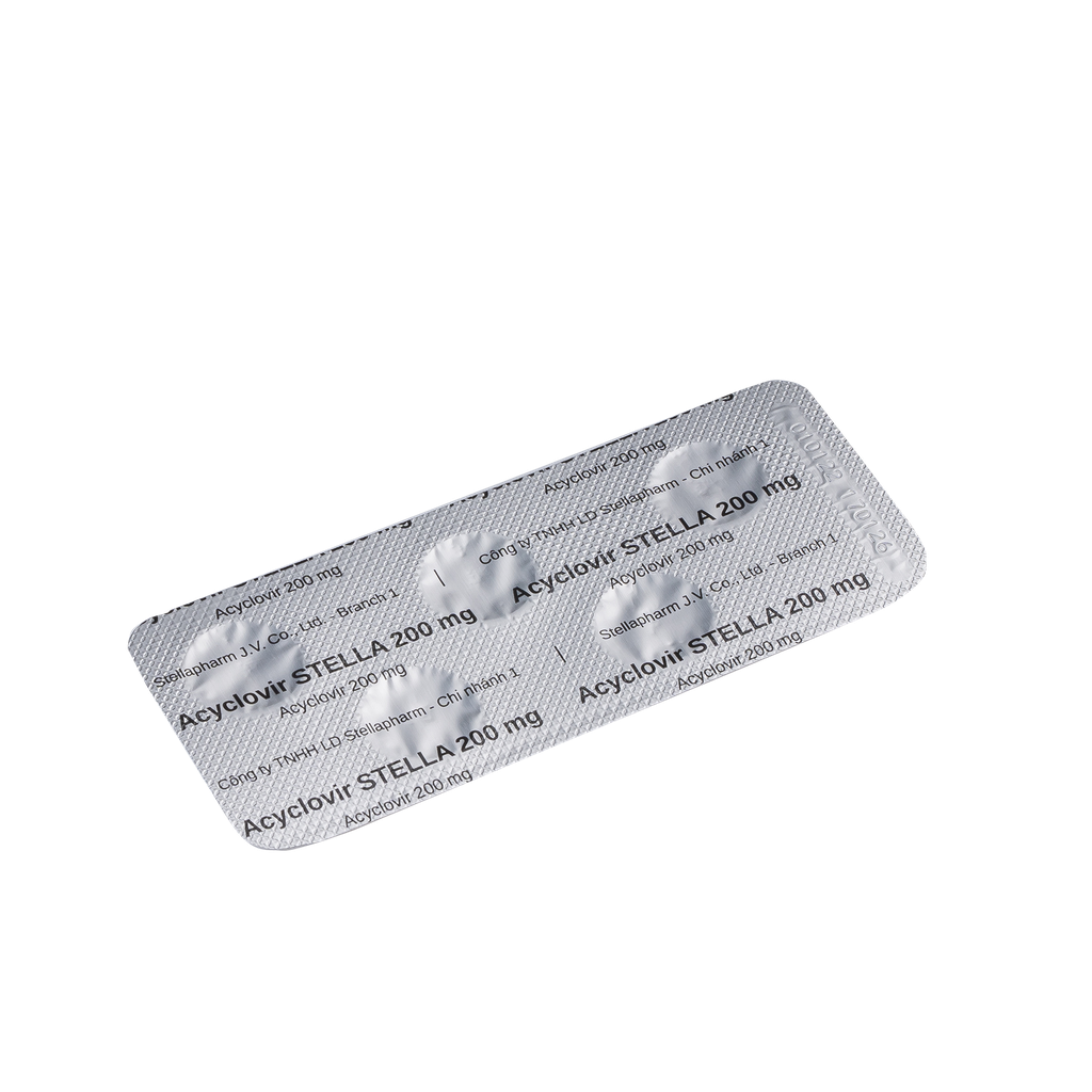 Acyclovir Stella 200mg Hộp/25viên Stella