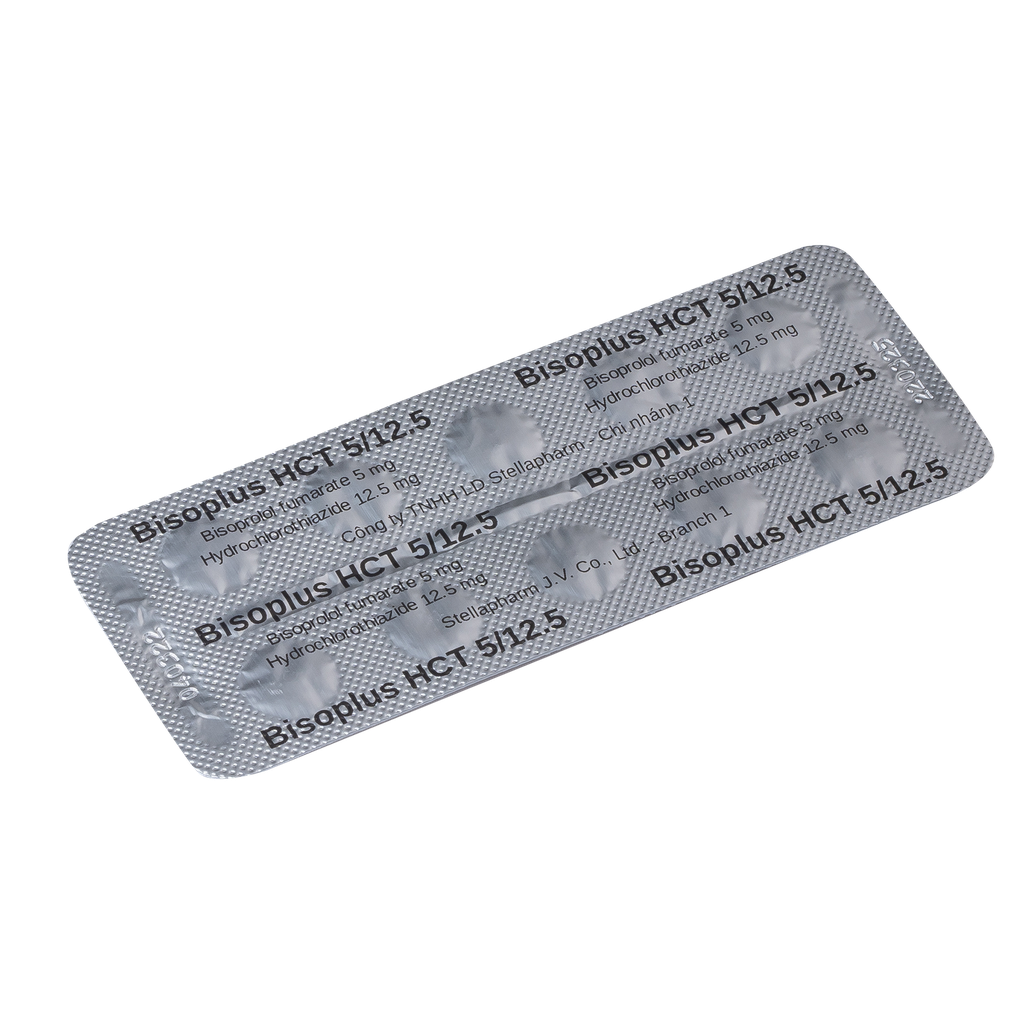 Bisoplus Stella 5mg/12,5 mg Hộp/30viên Stella