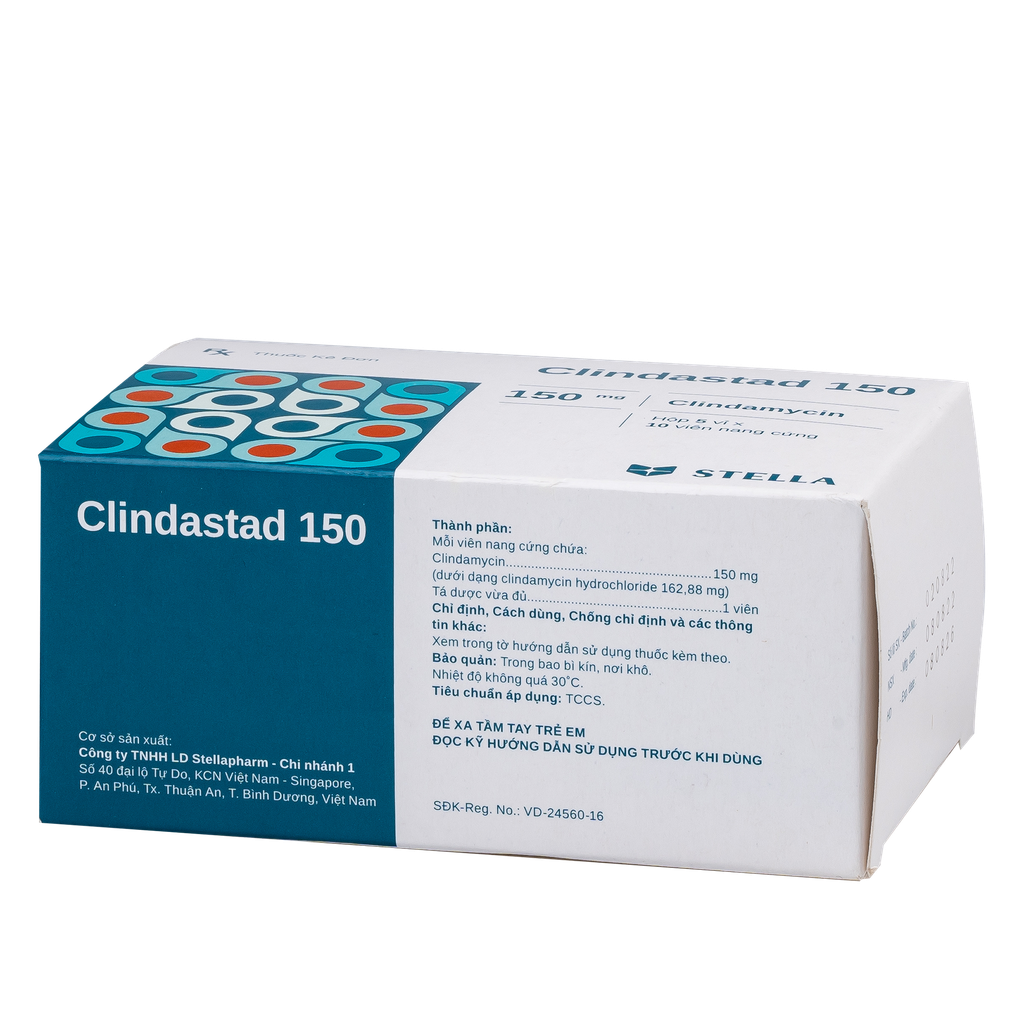 Clindastad 150 Hộp/50viên Stella