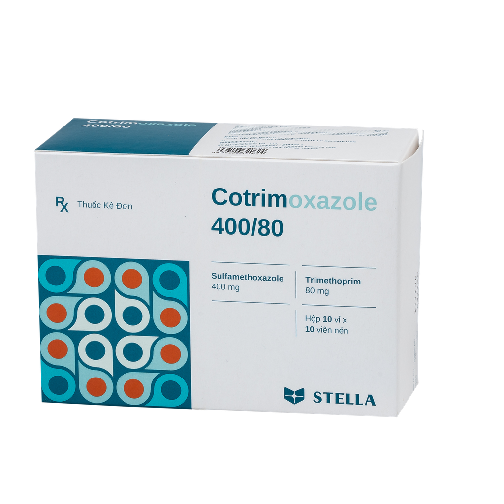 Cotrimoxazole 400/80 Hộp/100viên Stella