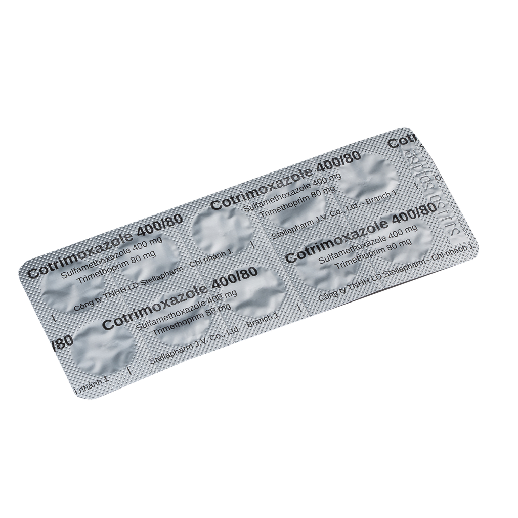 Cotrimoxazole 400/80 Hộp/100viên Stella
