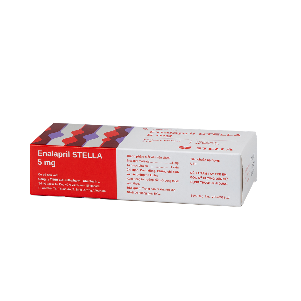 Enalapril Stella 5mg Hộp/30 viên Stella