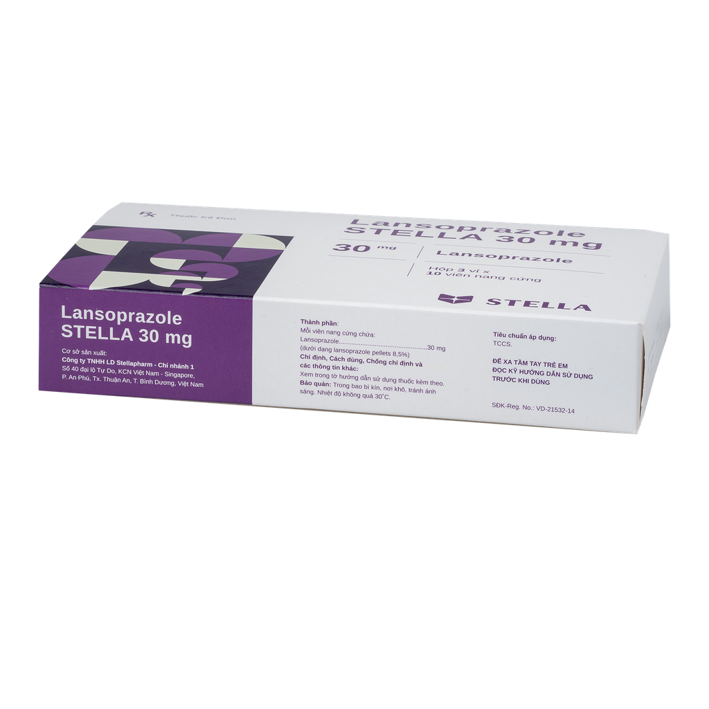 Lansoprazol Stella 30mg Hộp/ 30viên Stella