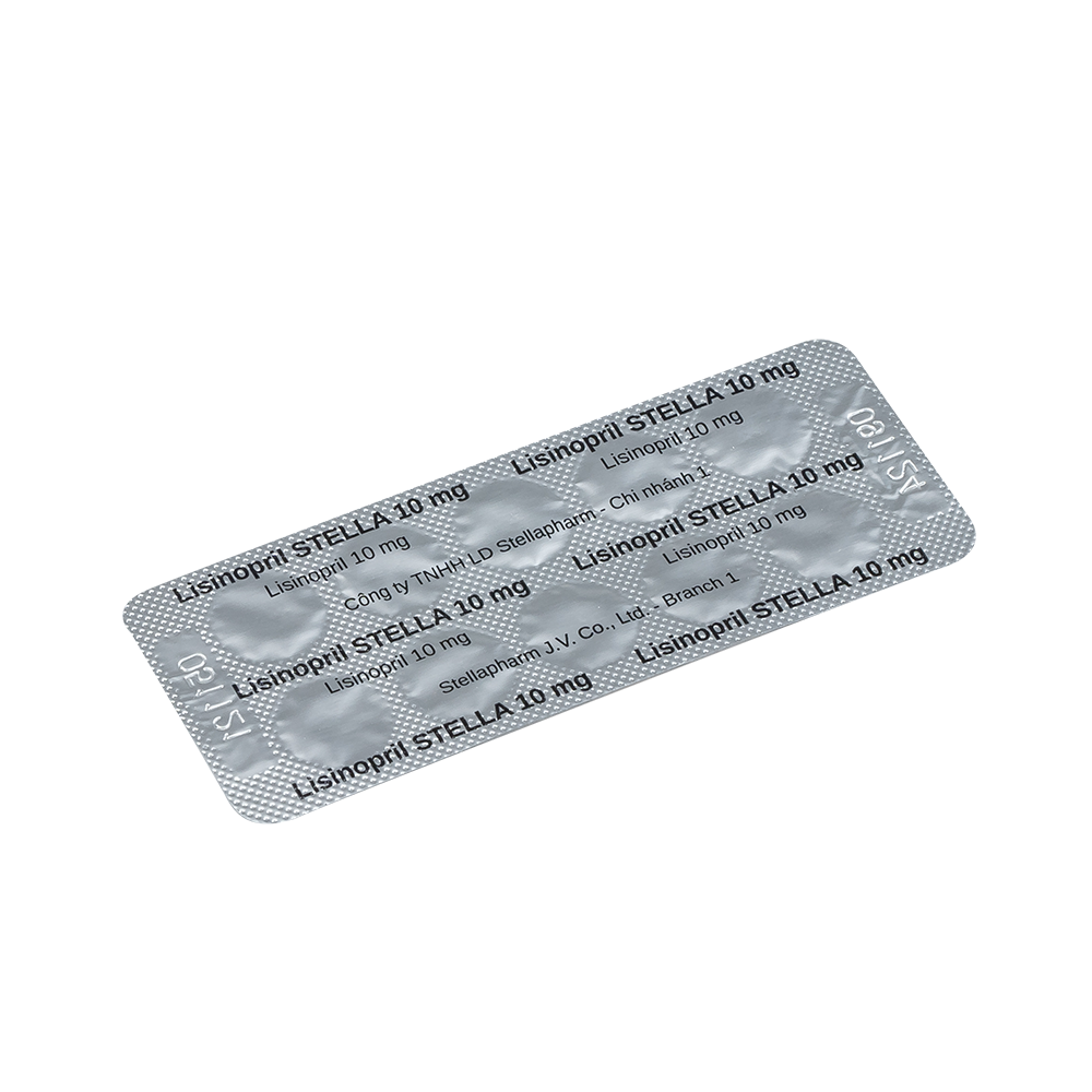 Lisinopril Stella 10mg Hộp/100viên Stella