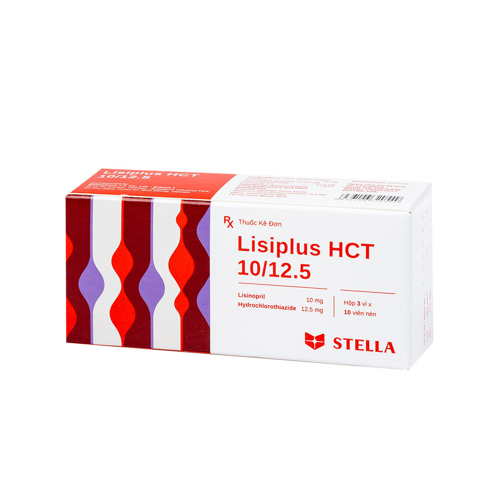 Lisiplus HCT 10/12.5 Hộp/30viên Stella
