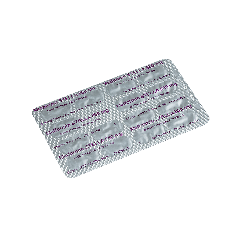 Metformin Stella 850mg Hộp/60viên Stella