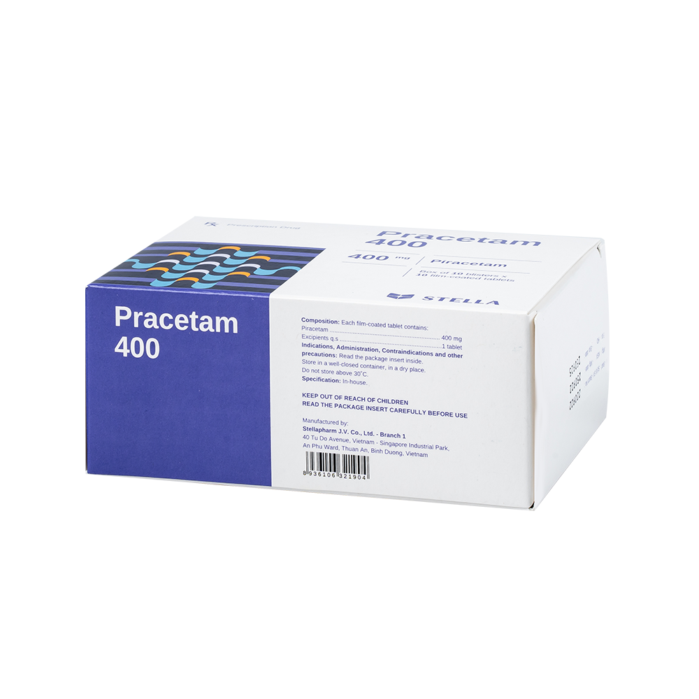 Pracetam 400 Hộp/100viên Stella