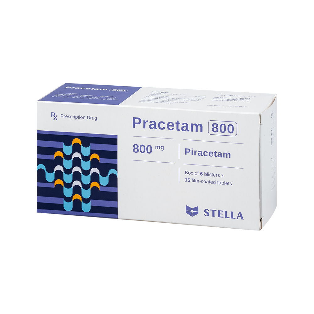 Pracetam 800 Hộp/90viên Stella