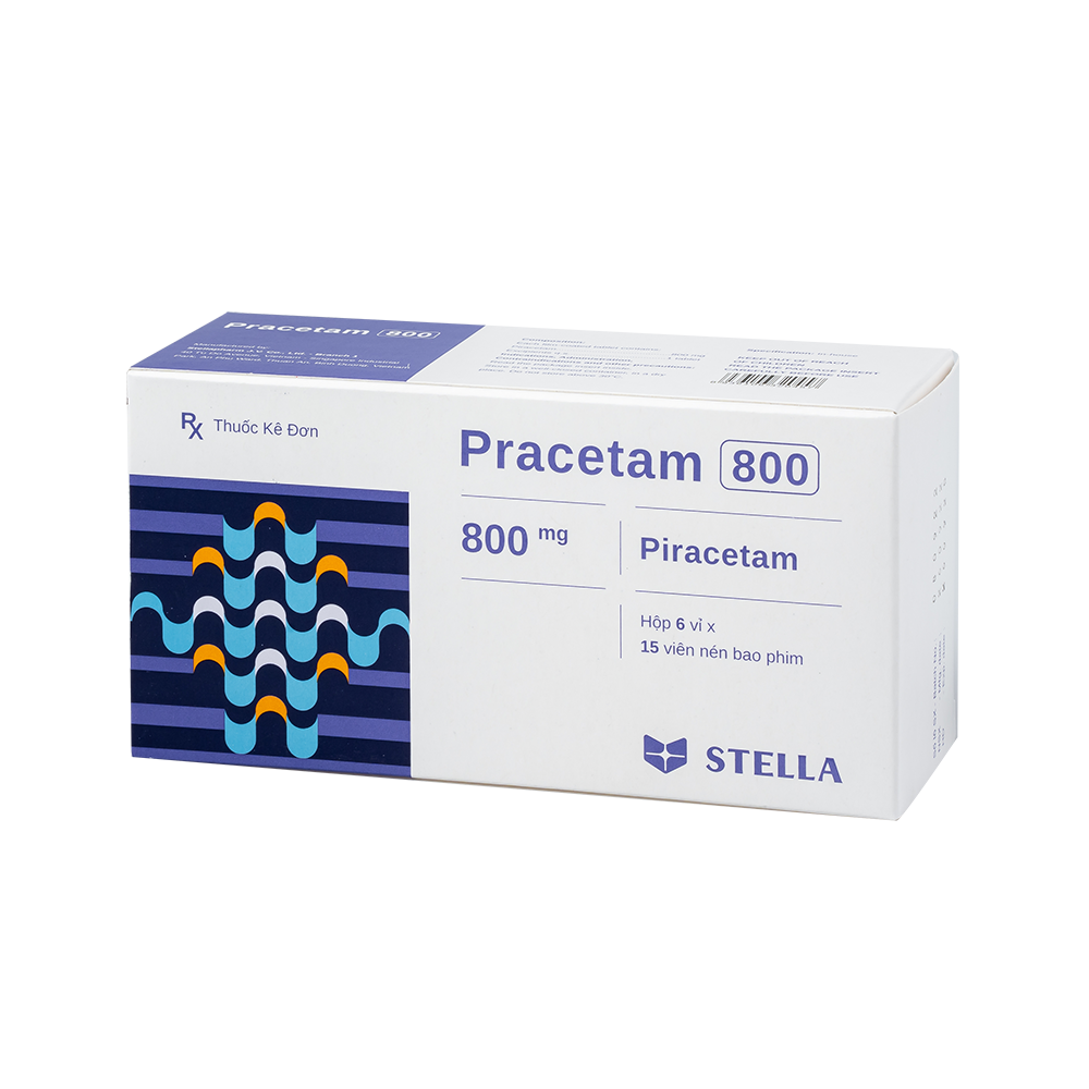 Pracetam 800 Hộp/90viên Stella