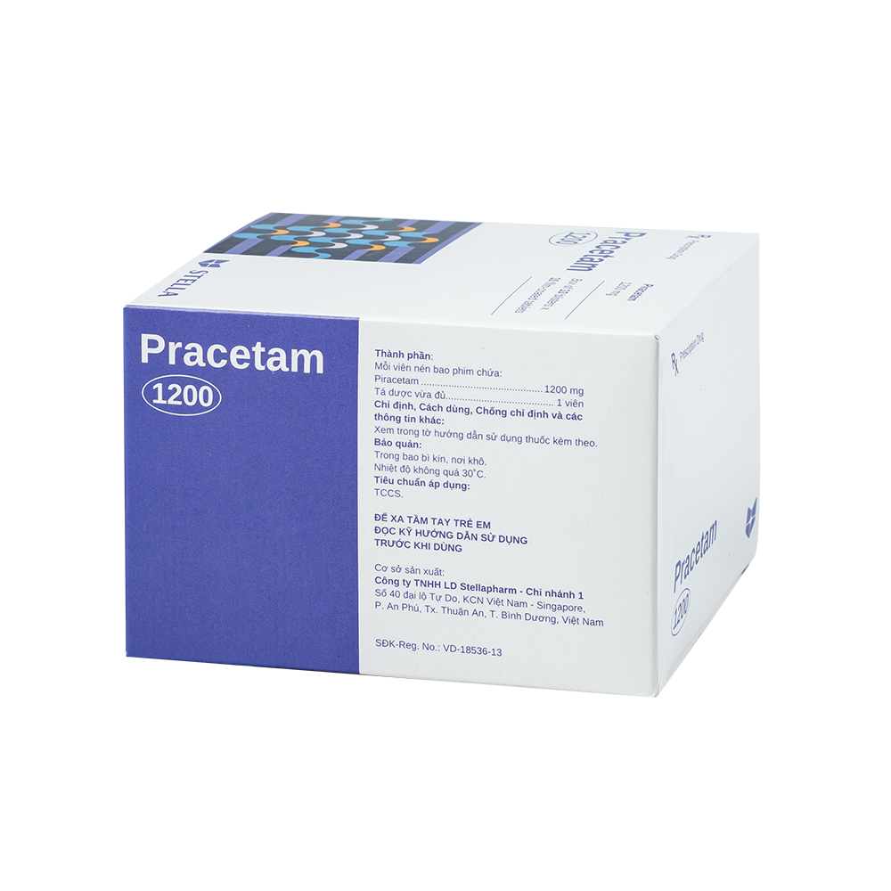 Pracetam 1200 Hộp/100viên Stella