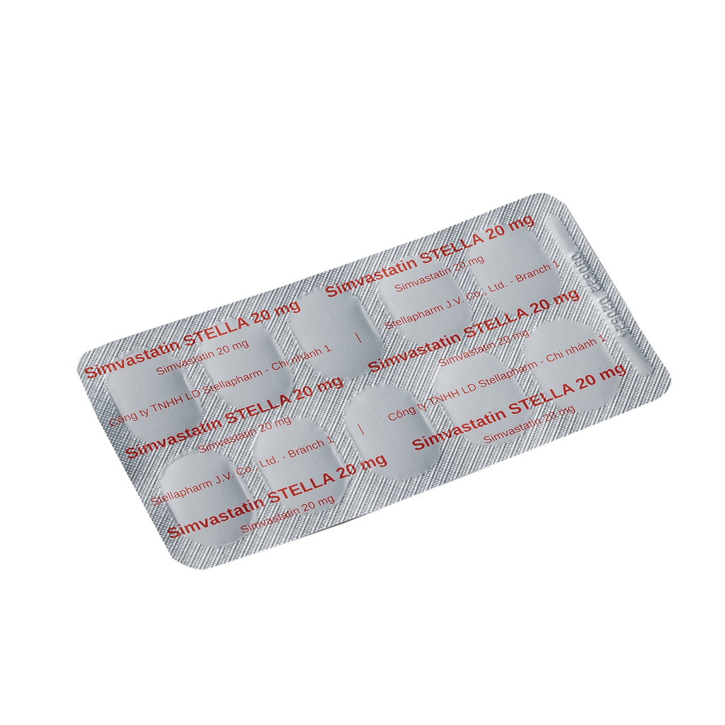 Simvastatin Stella 20mg Hộp/30viên Stella