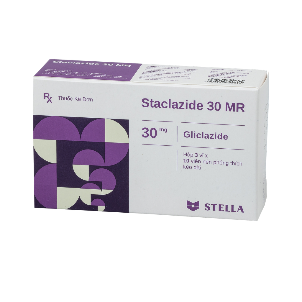 Staclazide 30MR Hộp/30viên Stella