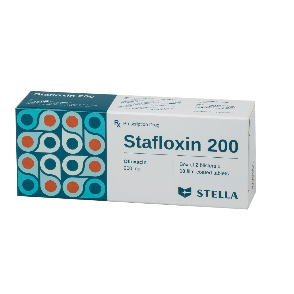 Stafloxacin 200mg Hộp/20viên Stella