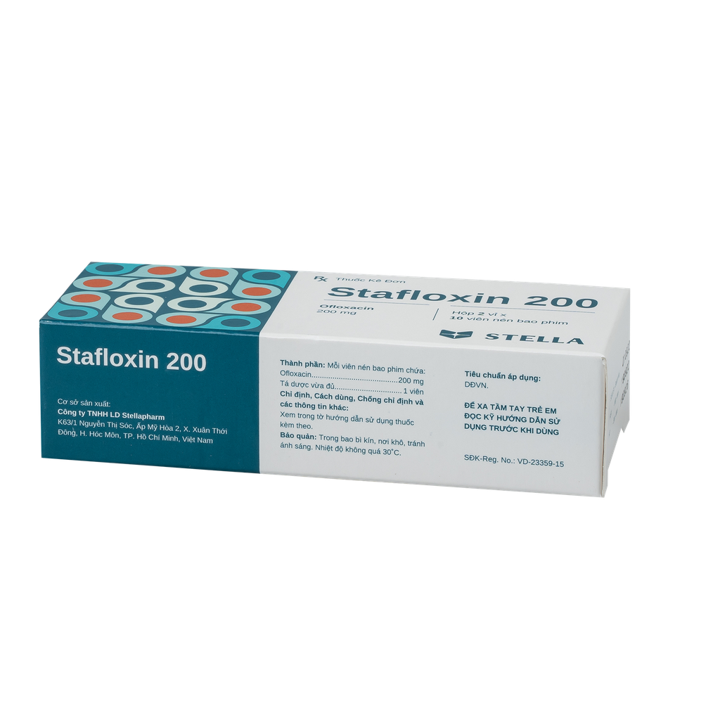 Stafloxacin 200mg Hộp/20viên Stella