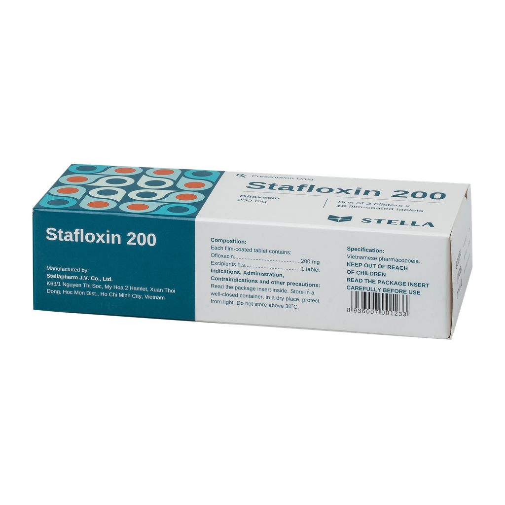 Stafloxacin 200mg Hộp/20viên Stella