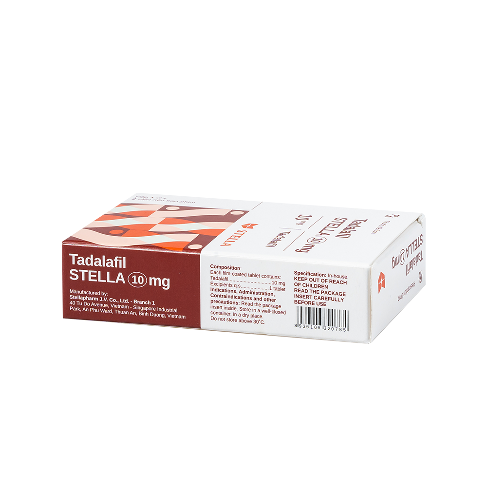 Tadalafil Stella 10mg Hộp/02viên Stella