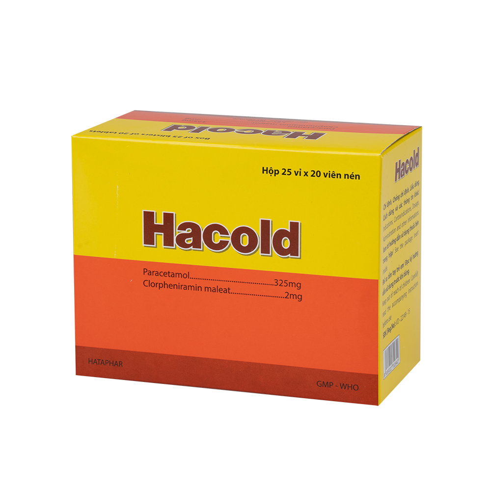 Hacold  H/25vỉ x20viên Hataphar