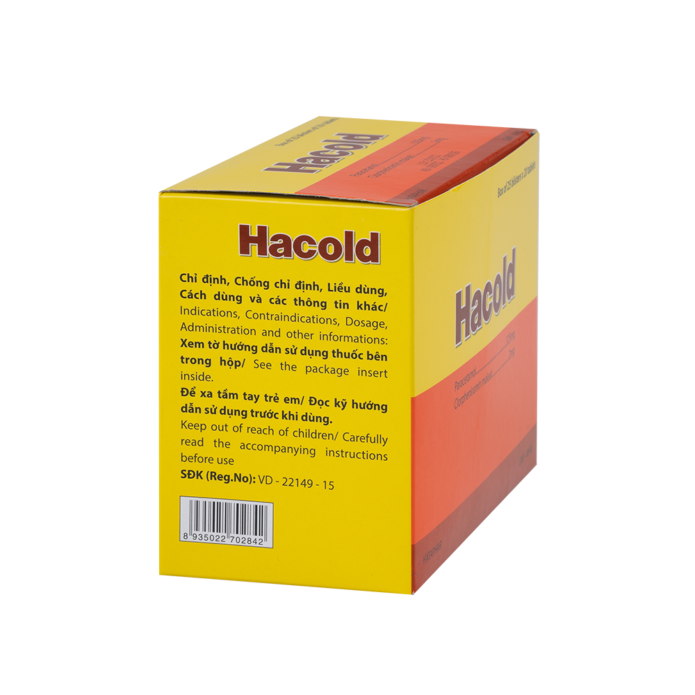 Hacold  H/25vỉ x20viên Hataphar