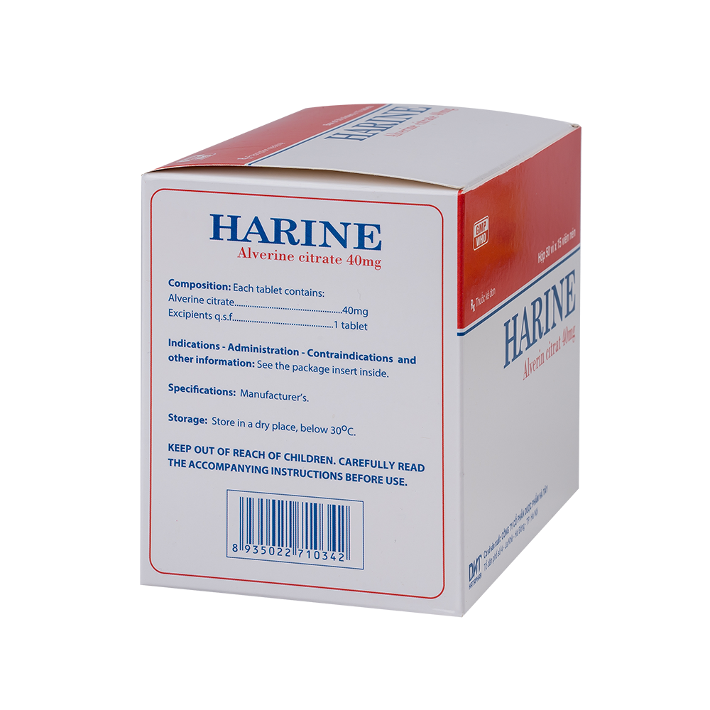 Harine 40mg  H/50vỉ x15viên Hataphar
