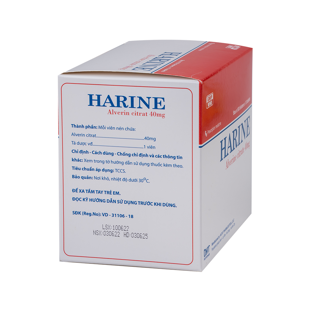 Harine 40mg  H/50vỉ x15viên Hataphar
